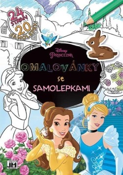 Omalovánky A4 se samolepkami - Disney princezny