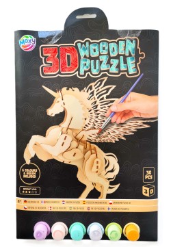 Puzzle dřevo k domalování