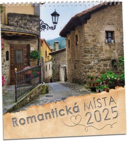 Romantická místa 2025 nástěnný