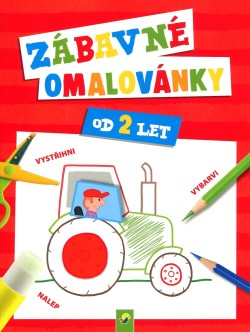 Zábavné omalovánky od 2 let - červené