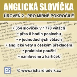 Anglická slovíčka - úroveň 2 pro mírně pokročilé