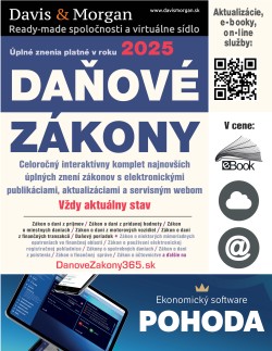 Daňové zákony 2025 SR XXL ProFi