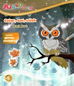Kiddo Owl Art with Glitter Sti