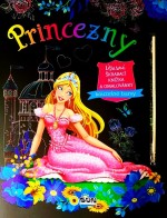 Princezny Úžasná škrabací knížka a omalovánky