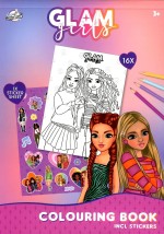 Omalovánky se samolepkami A5